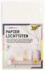 folia Sachet de papier photophore "uni", grand, en papier