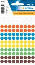 HERMA Pastille adhésive, diamètre: 8 mm, rouge fluo
