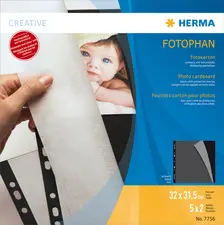 HERMA Feuillets carton pour photos, 230 x 297 mm, noir