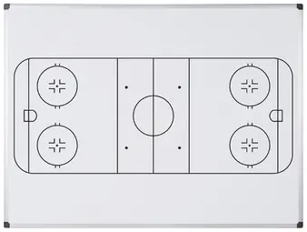 Bi-Office Tableau blanc mural terrain de hockey, A4