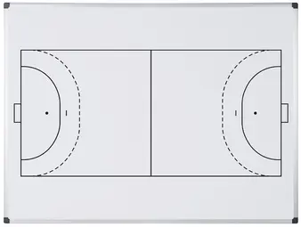 Bi-Office Tableau blanc mural terrain de handball, A4
