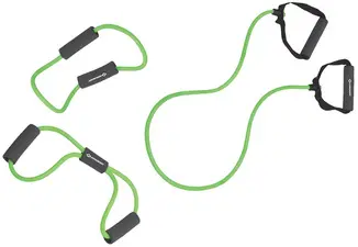 SCHILDKRÖT Kit de cordons de résistance, 3 pièces, noir/vert