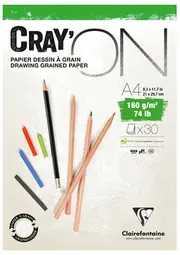 Clairefontaine Bloc papier dessin "CRAY'ON", A5, 120 g/m2