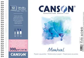 CANSON Album papier aquarelle "Montval", 240 x 320 mm, 300 g