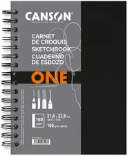CANSON Carnet esquisse ARTBOOK ONE, 140 x 216 mm, noir