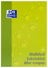 Oxford Bloc à dessin "Pattes", format A4, 100 feuilles