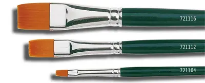 KREUL Pinceau Hobby Line BASIC, nylon, plat, N. 14