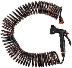 Bradas Kit tuyau d'arrosage en spirale SPRING FLEX, 15 m