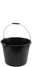 Bradas Seau avec bec verseur, 5 litres, PP, noir