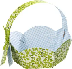 folia Panier pour cadeaux en carton imprimé, diamètre 115 mm