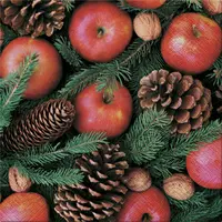 SUSY CARD Serviette à motif de Noël "Pommes