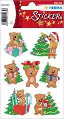 HERMA Sticker de Noël DECOR "Ours de Noël