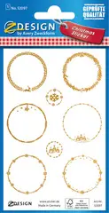 AVERY Zweckform ZDesign Sticker pour cadeau de Noel "oval