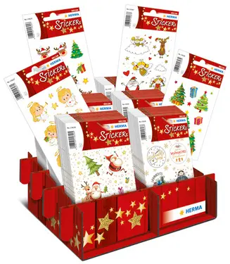 HERMA Weihnachts-Sticker DECOR "Glitzernde Weihnachtszeit