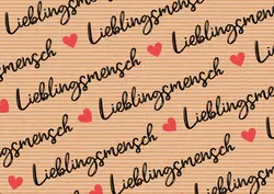 SUSY CARD Geschenkpapier "Lieblingsmensch", auf Rolle