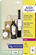 AVERY Zweckform Etiquette américaine, carton, 220 g/m2