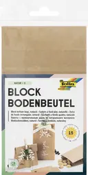 folia Sachet à fond plat en papier, 100 x 55 x 175mm, nature