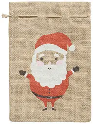folia Sac en toile de jute "Père Noël", (L)170 x (H)250 mm