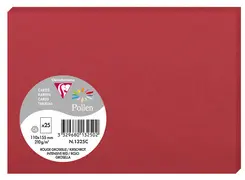 Pollen by Clairefontaine Carte C6, rouge groseille