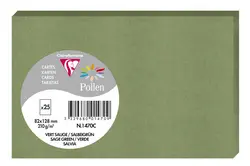 Pollen by Clairefontaine Carte 82 x 128 mm, vert sauge