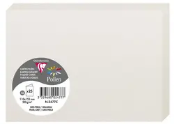 Pollen by Clairefontaine Carte double C6, gris perle