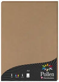 Pollen by Clairefontaine Papier kraft, A4, 120 g/m2, naturel