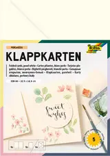 folia Kit de cartes pliantes, 105 x 150 mm, vieux rose