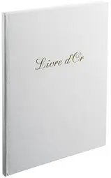 EXACOMPTA Livre d'Or Balacron, 270 x 220 mm, blanc