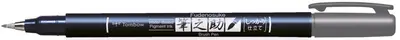 Tombow Stylo de calligraphie Fudenosuke, gris