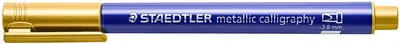 STAEDTLER Marqueur permanent metallic calligraphy, or