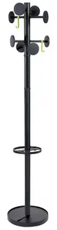 ALBA Portemanteau "STAN3", 8 patères, noir