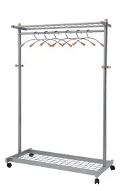 ALBA Vestiaire "LUX", mobile, (H)1.800 mm, argent