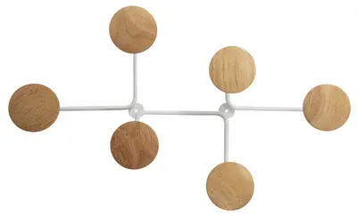 ALBA Portemanteau mural "SIX", blanc