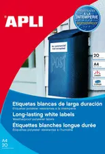APLI Etiquette, résistant aux intempéries, 99,1 x 67,7 mm