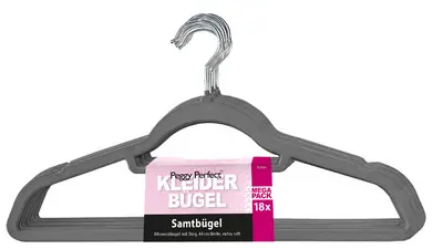 Peggy Perfect Cintre "Velours" avec barre, pack de 18