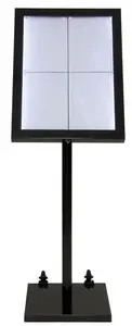 Securit Roulettes pour vitrine d'affichage LED / porte-menu