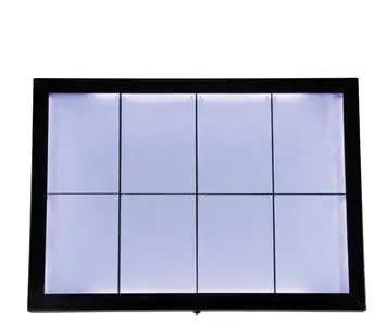 Securit Vitrine d'affichage LED Black Star XXL, 8 pages A4