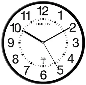 UNiLUX Horloge murale radio-pilotée "MAXI WAVE", noir