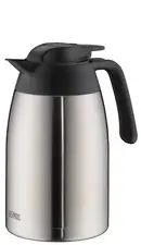 THERMOS Pichet isotherme THV, 2,0 litre, inox / noir