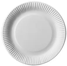 PAPSTAR Assiette en carton "pure", rond, 200 mm, blanc