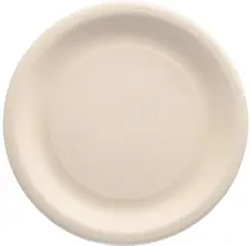 PAPSTAR Assiette en résidus agricoles "pure", rond, naturel