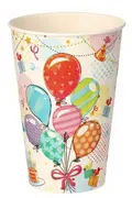PAPSTAR Gobelet en carton "Fête", 0,2 l