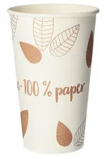 PAPSTAR Couvercle pour gobelet en carton "pure" ZERO, 80 mm