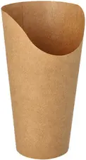 PAPSTAR Pot à wrap, rond, 590 ml, brun