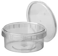 STARPAK Barquette d'emballage, rond, 480 ml, transparent