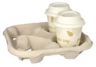 PAPSTAR Porte gobelets "To Go", en carton, pour 4 gobelets