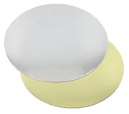 STARPAK Plat à gâteau rond, diamètre: 200 mm, or/argent