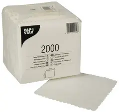 PAPSTAR Sous-tasse, 170 x 170 mm, blanc