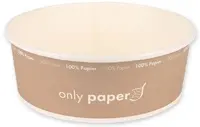 NATURE Star Bol à salade Only Paper, rond, 1,3 litre, marron