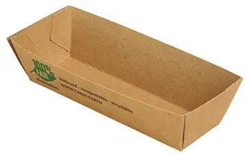 PAPSTAR Barquette pour snack "pure", 120 x 70 x 35 mm